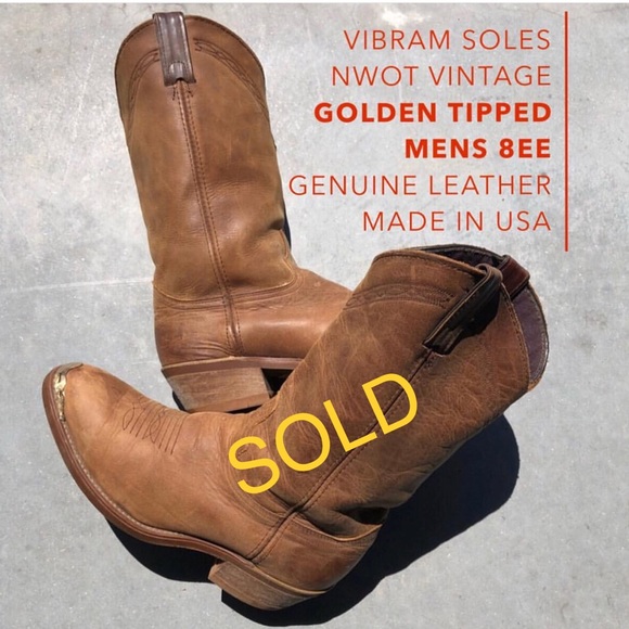 Vibram Other - Vintage Vibram leather Cowboy boots